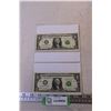 Image 1 : (2) 1 US Dollar Bills