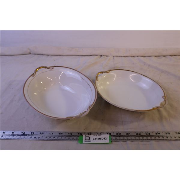 (2) Noritake Serving Dishes (Made in Japan)