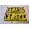 Image 1 : Pair of 1975 Illinois Licence Plates