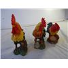 Image 2 : (3) Ceramic Roosters