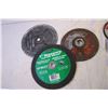 Image 3 : (4) Grinding Wheels, (2) Masonry Cut-off Blades+misc