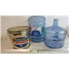 Image 1 : (2) Water Containers - Maple Leaf Tin Pail