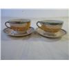 Image 2 : (2) Cups and Saucers, Vase, Salt/Pepper(no stoppers) jewelry container