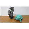 Image 1 : *Cement Turtle - Plastic Owl (both have damages)