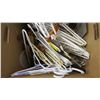 Image 3 : *Box of Plastic Hangers - Wooden Pant Hangers - Ironing Board cover