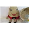 Image 2 : Wooden Basket - Squeaky Toy - Humpty Dumpty Stuffed Toy