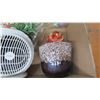 Image 4 : Roasting Pans - Glass Flower pieces - Fan - Plant Pot - Misc Items