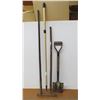 Image 1 : Rake- Shovel (2) Pry Bars