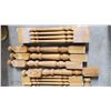 Image 4 : Bannister Set of Wooden Railings - 54 pieces total