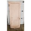 Image 1 : Antique Wooden Door - 30" x 74" - 1.3" thick (chipped near bottom, broken off piece needs repair)