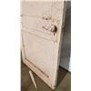 Image 2 : Antique Wooden Door - 30" x 74" - 1.3" thick (chipped near bottom, broken off piece needs repair)