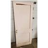 Image 5 : Antique Wooden Door - 30" x 74" - 1.3" thick (chipped near bottom, broken off piece needs repair)