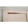 Image 6 : Antique Wooden Door - 30" x 74" - 1.3" thick (chipped near bottom, broken off piece needs repair)