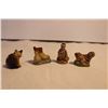 Image 4 : (8) Wade Red Rose figurines - with gingerbread man (house is chipped)