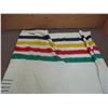 Image 2 : Hudson Bay wool blanket - (little damage) 4 stripe - 66x75