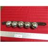Image 1 : (5) brass bells on leather strap