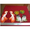 Image 1 : (3) Pairs of chalkware wall hangers
