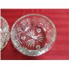 Image 3 : (2) Crystal bowls - ( one is 3 footed)