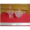 Image 1 : 2X THE BID PRICE - Crystal baskets