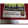 Image 3 : 1964 Smokey the bear cardboard advertisement - 13x19