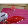 Image 3 : 2X THE BID PRICE - art glass swan candy dishes