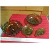 Image 1 : (4) Vintage green glass lot