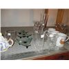 Image 2 : Glass lot - clear glass cups, creamers, mugs, candle holders, cups