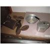 Image 1 : Sad irons, foot warmer, pot + bowl