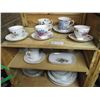 Image 1 : (9) Cup & Saucers + misc dishes