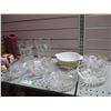 Image 2 : Clear glass bowls, tea pot set, cut glass, ovenware, glassware