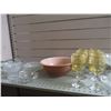 Image 4 : Clear glass bowls, tea pot set, cut glass, ovenware, glassware