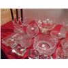 Image 4 : Huge lot of clear glass dishes + crystal - (40+ pieces)