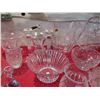 Image 6 : Huge lot of clear glass dishes + crystal - (40+ pieces)