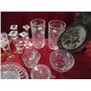 Image 3 : Lot of clear glassware - some crystal dishes