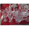 Image 2 : Lot of clear glassware - some crystal dishes