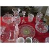Image 4 : Lot of clear glassware - some crystal dishes