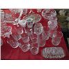 Image 5 : Lot of clear glassware - some crystal dishes