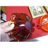 Image 5 : Blown glass bird dishes with vintage pictures