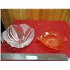 Image 1 : Colored glass bowl + clear glass bowl