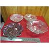 Image 1 : (4) Glass dishes (bowls) - One is footed