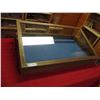 Image 1 : Wooden showcase glass top - 38x42