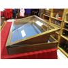Image 3 : Wooden showcase glass top - 38x42