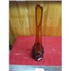 Image 1 : Dark Amber Vase - 18" tall