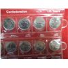 Image 2 : set of (12) commemorative provincial coins - 125 years Confederation