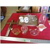 Image 1 : mixed lot of glassware, milk bottle, crucifix