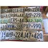 Image 3 : (15) Ontario + Sask license plates