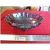 Image 1 : Iridescent colored glass centerpiece - footed