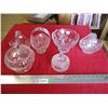 Image 1 : (6) Clear glass pieces