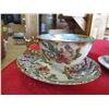 Image 2 : 3X THE BID PRICE - 3-footed cup & saucers