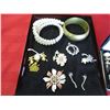 Image 2 : lot of costume jewelry - brooches, earrings, bracelets